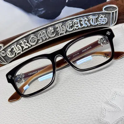 Pre-owned Chrome Hearts Vagilante Glasses In Brown
