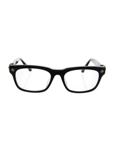 Pre-owned Chrome Hearts Vagilante Square Eyeglasses In Black