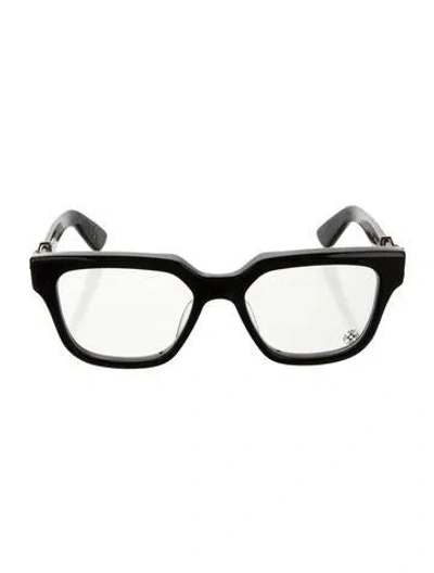 Pre-owned Chrome Hearts Vagilionaire Ii Square Eyeglasses In Brown