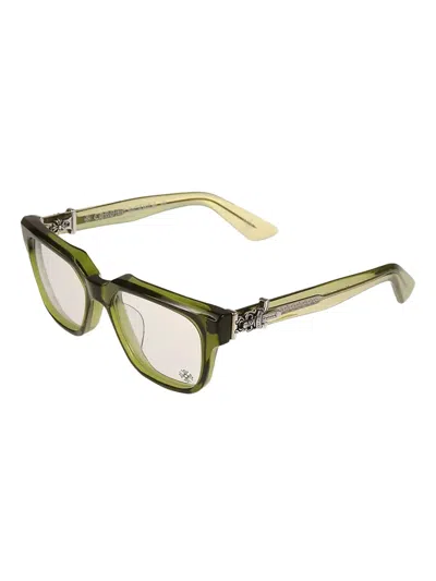 Chrome Hearts Vagillionaire Ii Square-frame Glasses In Green