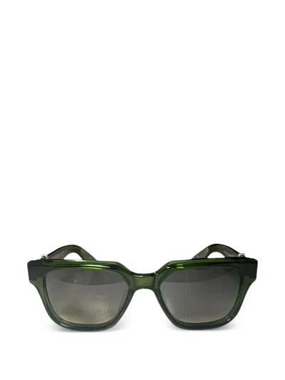 Chrome Hearts Vagillionaire Ii Square-frame Sunglasses In Green