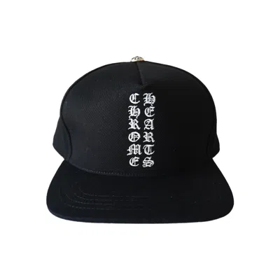 Chrome Hearts Vertical Logo Baseball Cap Black