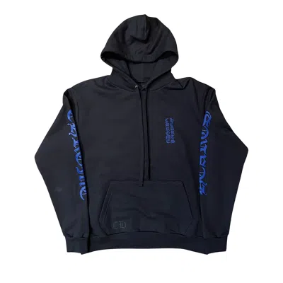 Pre-owned Chrome Hearts Vertical Logo Hoodie 'black/blue' | Men's Size M
