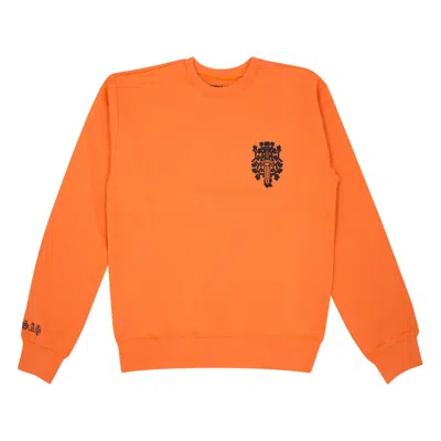 Pre-owned Chrome Hearts Vine Dagger Crewneck Sweatshirt 'orange/black'