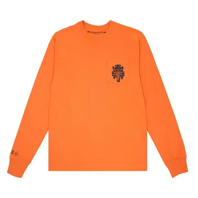 Pre-owned Chrome Hearts Vine Dagger Long-sleeve T-shirt 'orange/black'