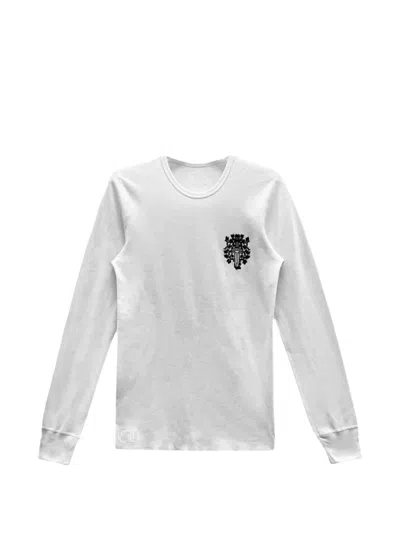 Chrome Hearts Vine Dagger Long-sleeve T-shirt In White