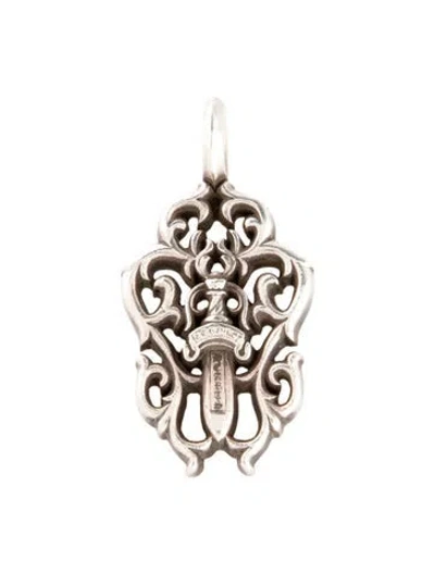 Pre-owned Chrome Hearts Vine Dagger Pendant, 1.75" In Multi