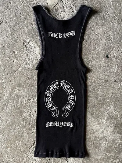 Pre-owned Chrome Hearts Vintage -  - “new York” - Tank Top In Black