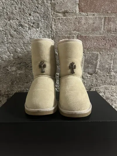 Pre-owned Chrome Hearts Vintage 2000s  Custom Order Ugg Boots In Sand