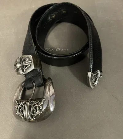 Pre-owned Chrome Hearts Vintage 3 Piece Belt In Black