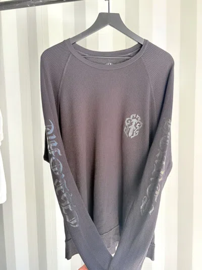 Pre-owned Chrome Hearts Vintage  Dagger Banner Logo Thermal Erd Grunge In Black