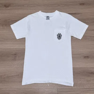 Pre-owned Chrome Hearts Vintage  Dagger Pocket T Shirt In White