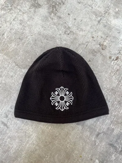 Pre-owned Chrome Hearts Vintage  “pluss Cross” Thermal Beanie In Black