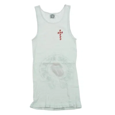Pre-owned Chrome Hearts Vintage  ‘rolling Stones' Tank Top In White