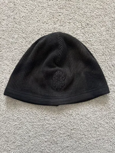 Pre-owned Chrome Hearts Vintage  Vine Dagger Thermal Beanie In Black