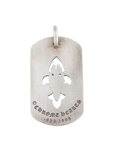 Pre-owned Chrome Hearts Vintage Dagger Dog Tag Pendant In Multi