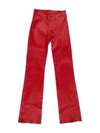 Pre-owned Chrome Hearts Vintage Flared Pants In Red