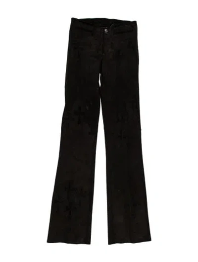 Pre-owned Chrome Hearts Vintage Flared Pants In Black