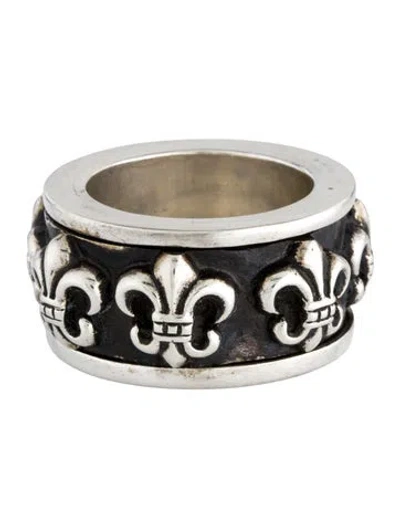 Pre-owned Chrome Hearts Vintage Fleur De Lys Spinner Ring In Multi
