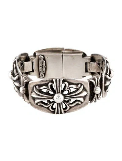 Pre-owned Chrome Hearts Vintage Keeper Link Bracelet”, 7" In Multicolor