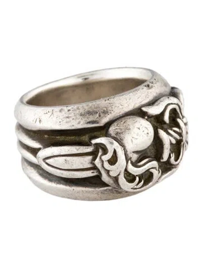 Pre-owned Chrome Hearts Vintage Wide Dagger Band In Multicolor