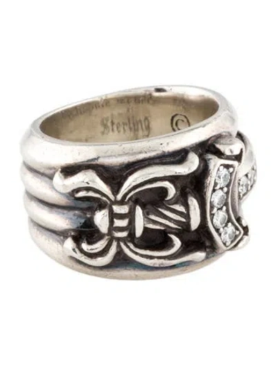 Pre-owned Chrome Hearts Vintage Wide Dagger Band Ring In Multi