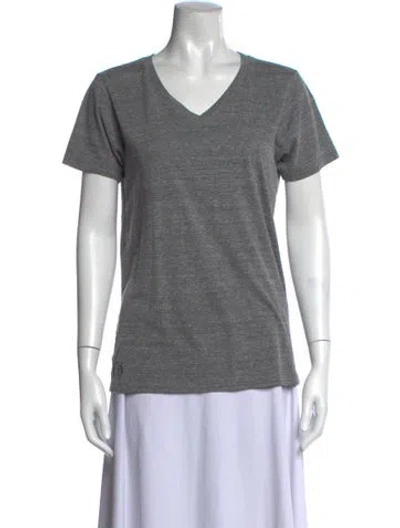 Pre-owned Chrome Hearts V-neck Short Sleeve T-shirt In Grey