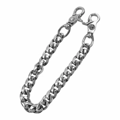 Pre-owned Chrome Hearts Wallet Chain In Silver