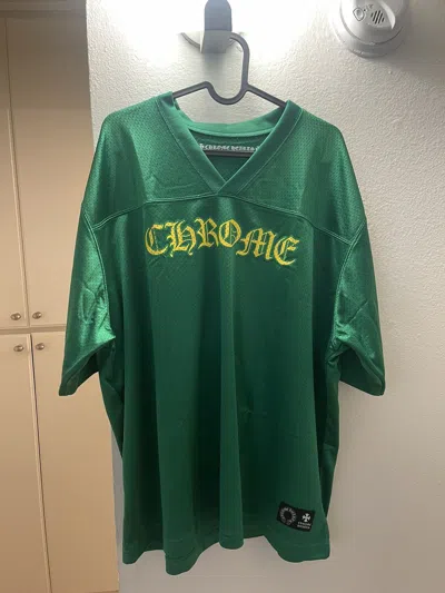 Pre-owned Chrome Hearts Warm Up Jersey Green