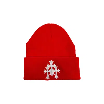 Pre-owned Chrome Hearts Watch Cap 'red/white' | Men's Size Onesize