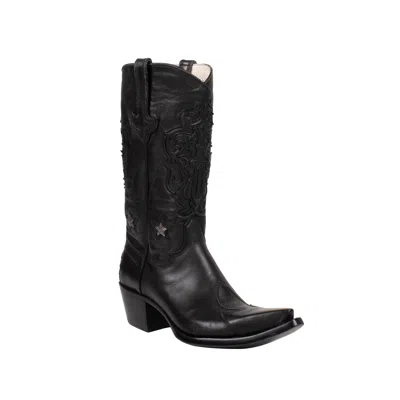 Chrome Hearts Western Cowboy Boots - Black