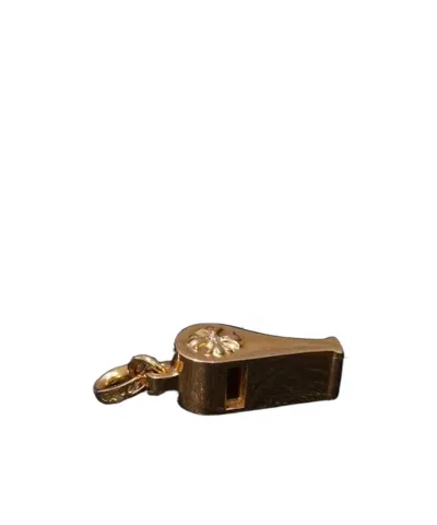 Chrome Hearts Whistle-shaped Pendant In Gold