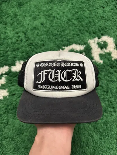 Pre-owned Chrome Hearts White Fuck Trucker