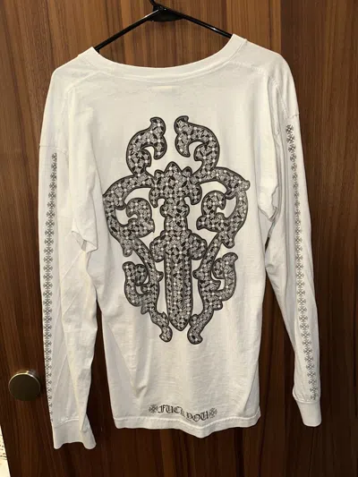 Pre-owned Chrome Hearts White Longsleeve
