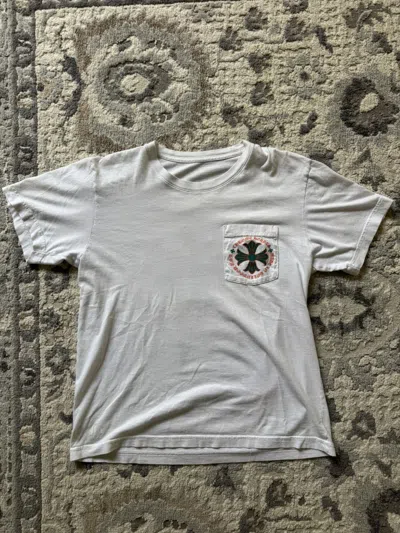 Pre-owned Chrome Hearts White Miami Exclusive T-shirt Size Medium