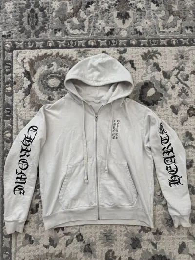 Pre-owned Chrome Hearts White Zip Up Size Xs Price Is Firm