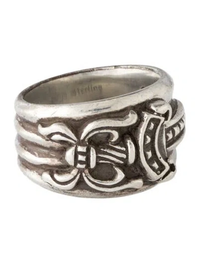 Pre-owned Chrome Hearts Wide Dagger Ring In Multicolor