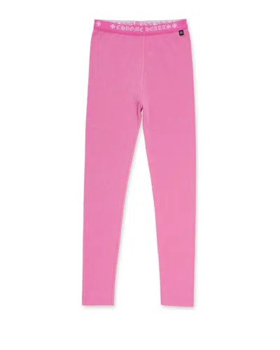 Pre-owned Chrome Hearts Women's  Logo Leggings In Pink
