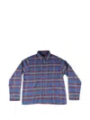 Chrome Hearts Work Dog Check-pattern Shirt In Blue