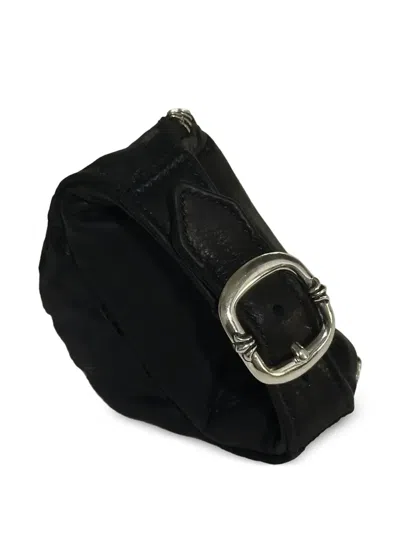 Chrome Hearts Wristher Snat Pack Zip Wrist Wallet In Black