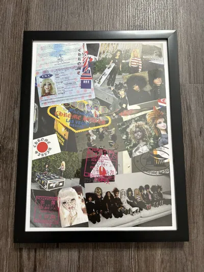 Pre-owned Chrome Hearts X Barbie 9x12 Framed Poster In Black