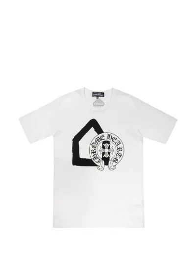 Chrome Hearts X Comme Des Garçons X Dover Street Market Logo-print T-shirt In White