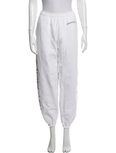 Pre-owned Chrome Hearts X Deadly Doll Graphic Print Sweatpants In White