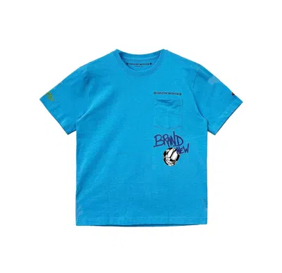 Pre-owned Chrome Hearts X Matty Boy 2024 Brain New T-shirt Size Medium In Blue