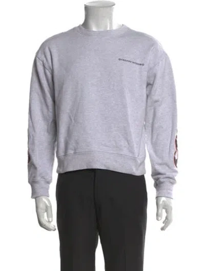 Pre-owned Chrome Hearts X Matty Boy 'brain' Graphic Print Sweatshirt In Gray