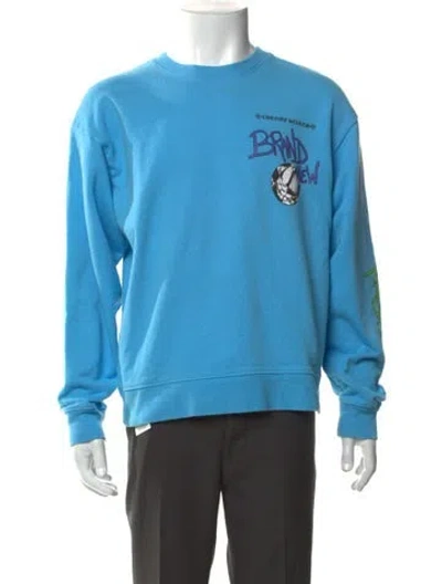Pre-owned Chrome Hearts X Matty Boy 'brand New' Graphic Print Pullover In Blue