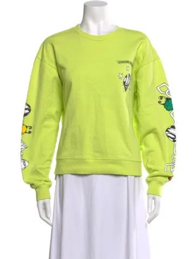 Pre-owned Chrome Hearts X Matty Boy Chain Games Graphic Print Sweatshirt In Green