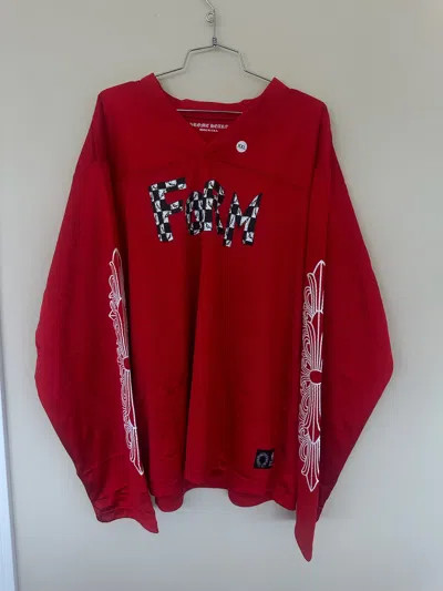 Pre-owned Chrome Hearts X Matty Boy Chrome Hearts Jersey In Red