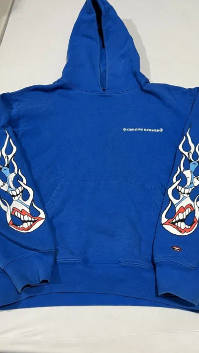 Pre-owned Chrome Hearts X Matty Boy Chrome Hearts Matty Boy Space Blue Hoodie