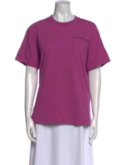 Pre-owned Chrome Hearts X Matty Boy Crew Neck T-shirt In Purple